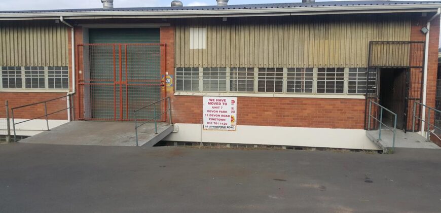 331m² Warehouse To Rent in Pinetown